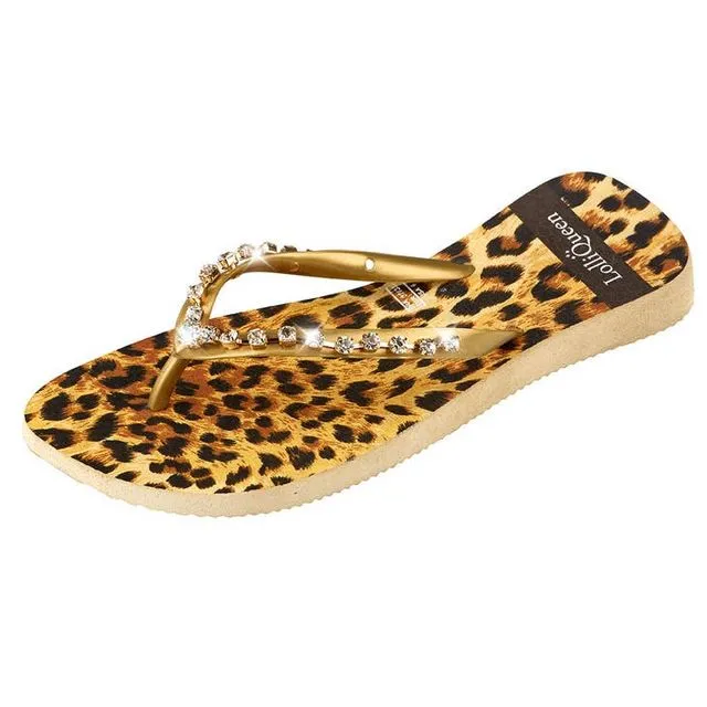Leopard Flip flop