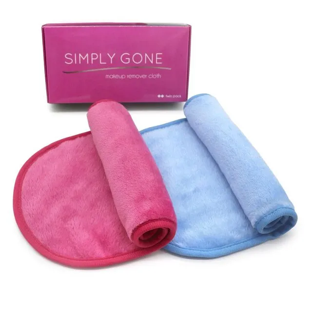 Reusable Makeup Remover Cloth - 2 Pack (Pink & Blue)