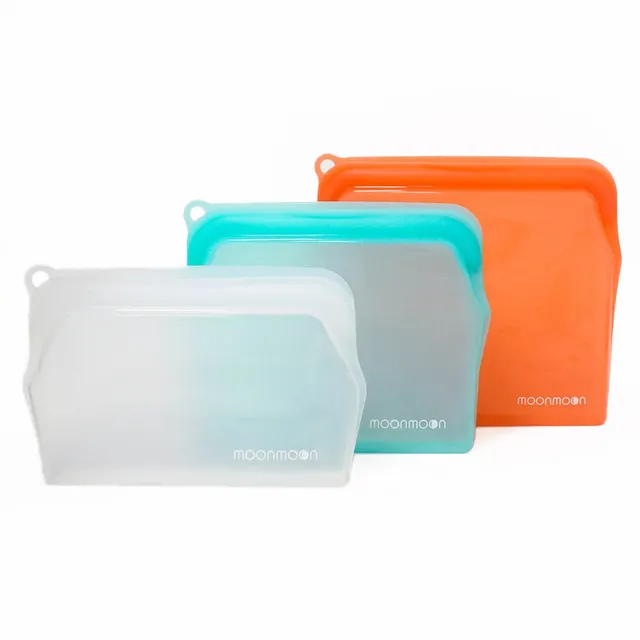 Reusable Silicone Food Bags - Set of 3