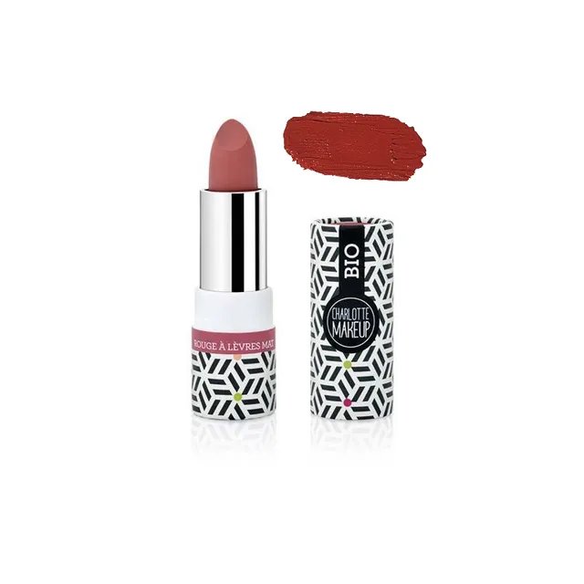 Organic matte lipstick, Rouge rouge