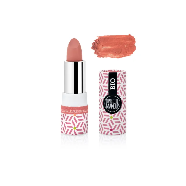 Organic glossy lipstick, Rosewood