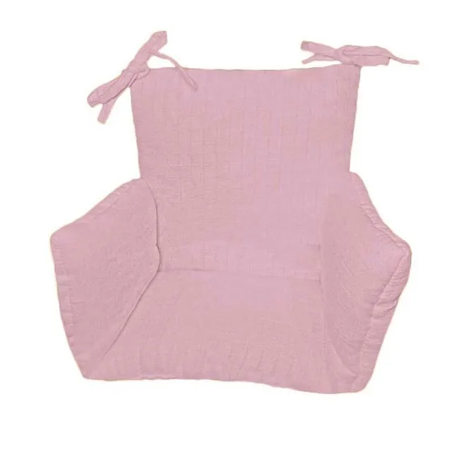 Cushion High Chair in Organic Cotton - Pink
