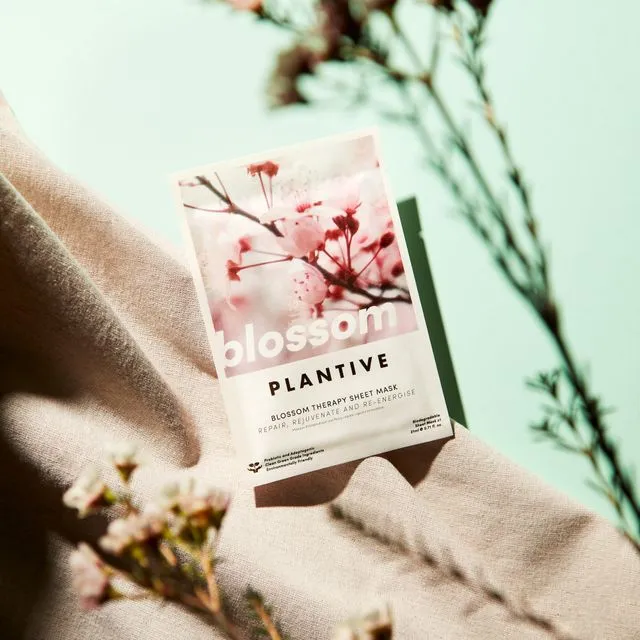 PLANTIVE Blossom Therapy Biodegradable Face Sheet Mask 🌸