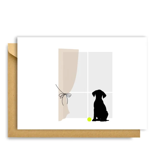 WINDOW &amp; DOG CARD