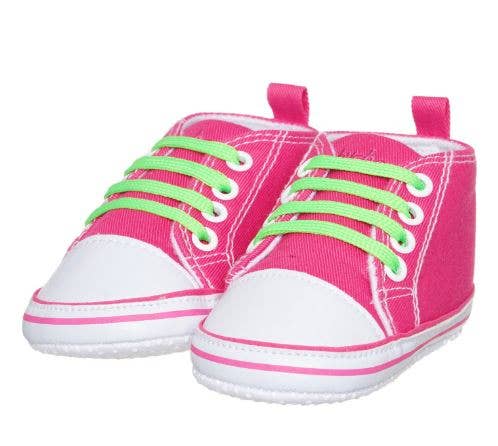 Fuchsia Playshoes baby shoes - sneakers