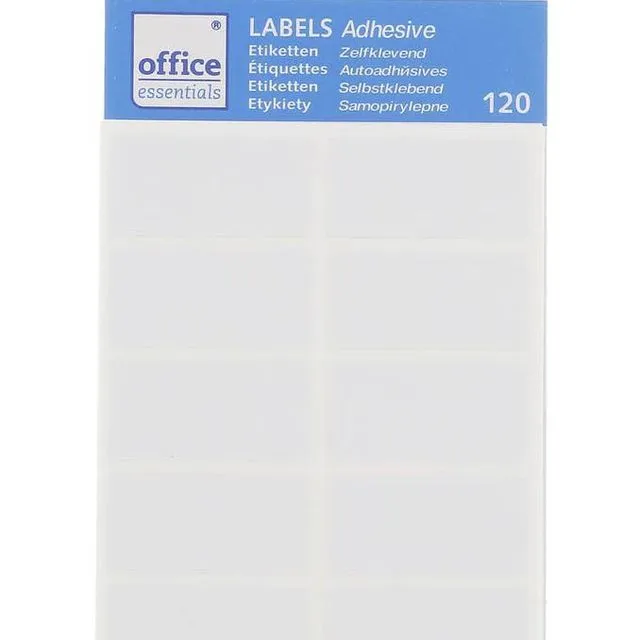 White Office Essentials adhesive labels 48/120 pieces