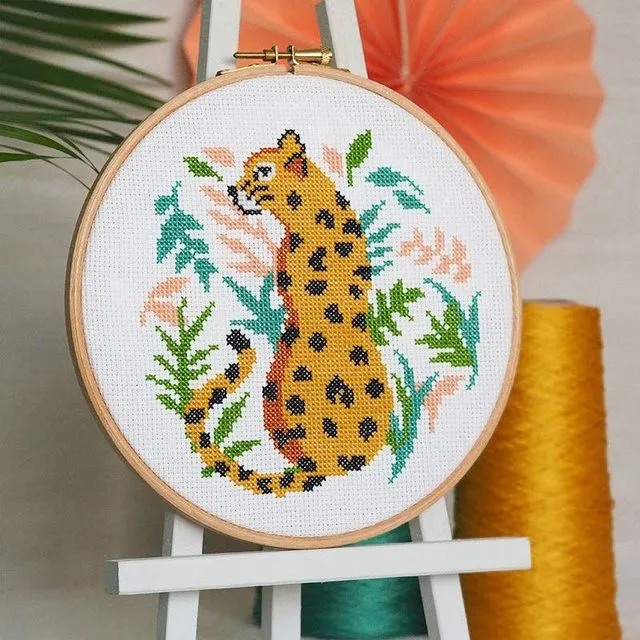 Spot On Leopard - Cross Stitch Kit