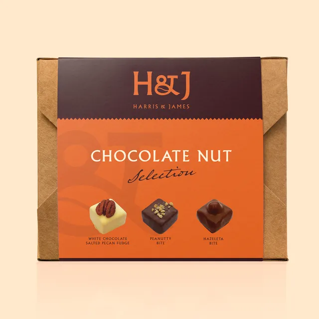 Nut Selection Individual Chocolate Box (12), Case Of 6