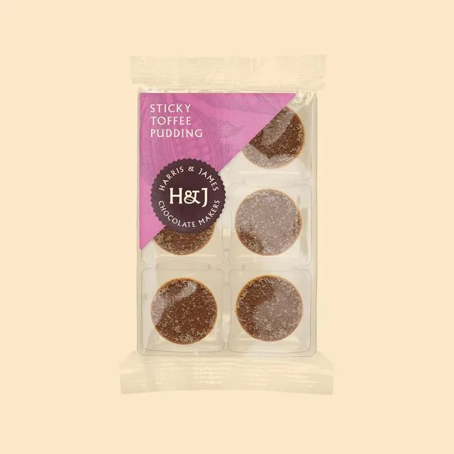 Sticky Toffee Pudding Individual Chocolates, Case Of 12