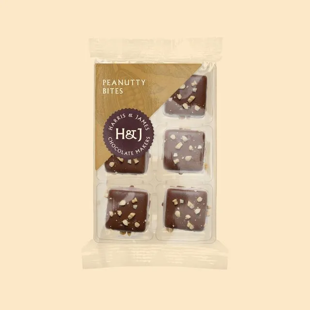 Peanutty Bites Individual Chocolates, Case Of 12