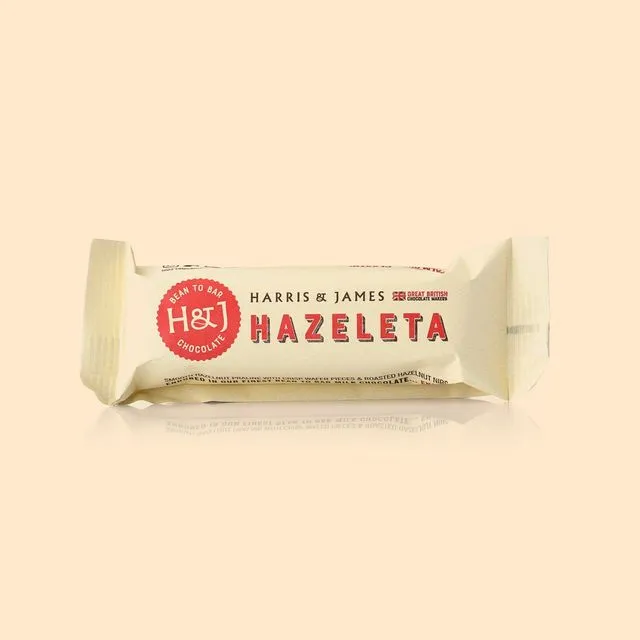 Hazeleta Praline Chocolate Bar 60g, Case Of 18