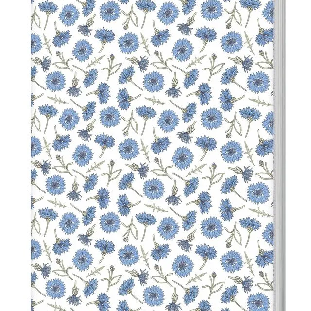 Cornflowers Softback Notebook (A5 Lined 120 Pages)
