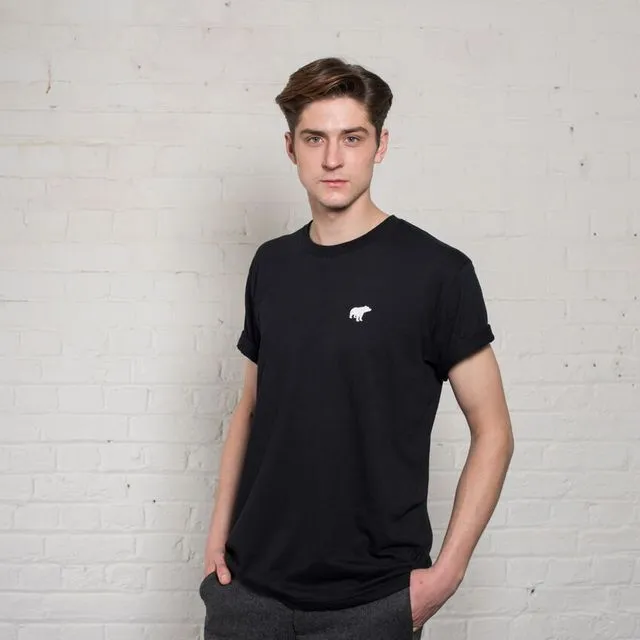 Unisex cotton t-shirt - original----white-on-black