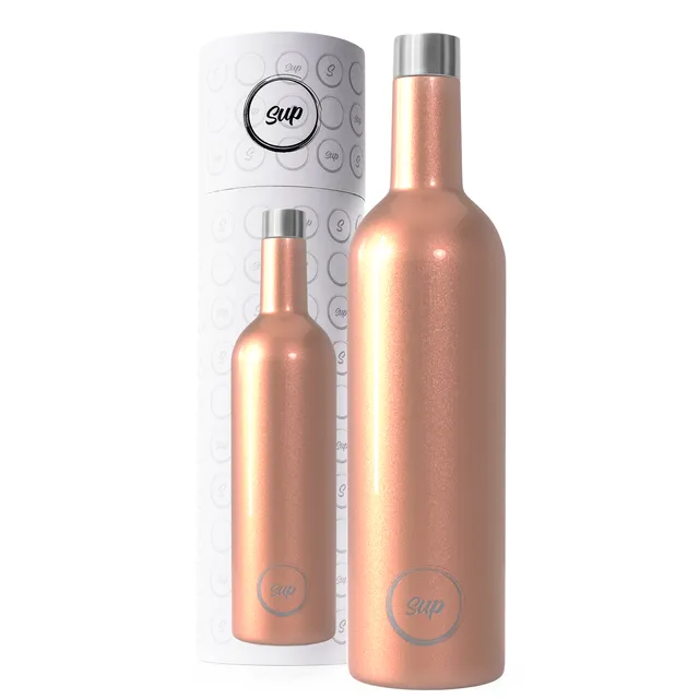 Insulated Wine Bottle Cooler - 750ml Rose Gold
