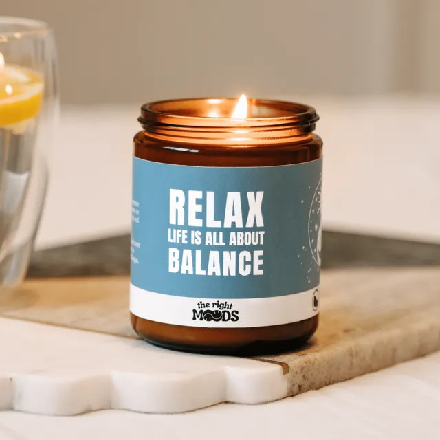 Fun Gift Candles – RELAX MOOD – Scented Handmade Soy wax