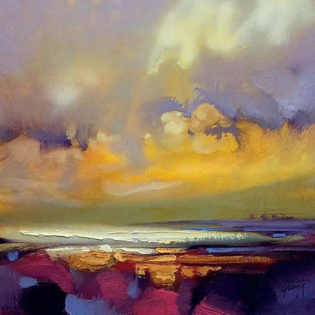 Scott Naismith (Rising) - WDC95556, 40 x 40cm Canvas - Small