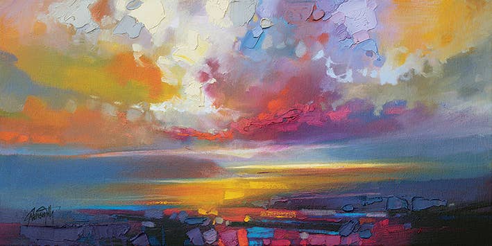 Scott Naismith (Uig Clouds) - WDC93190, 50 x 100cm Canvas - Large