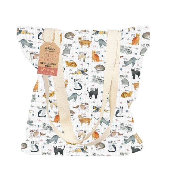 Curious Cats Large Shopper - 100% Recycled Cotton