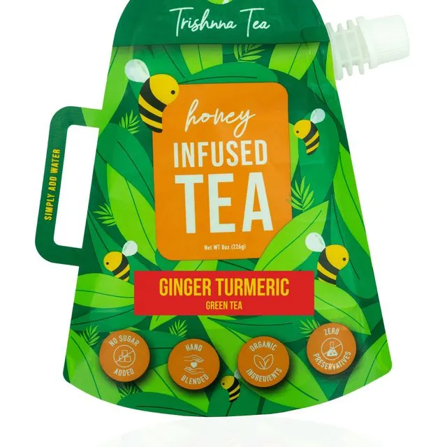 Honey Infused Tea - Ginger Turmeric Green Tea