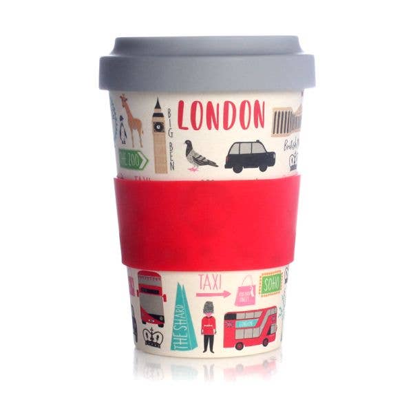 London Travel - Travel Mug - Bamboo Fibre - 20oz