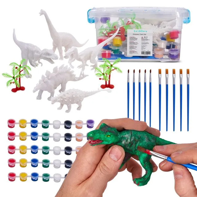6 piece dinosaur painting kit