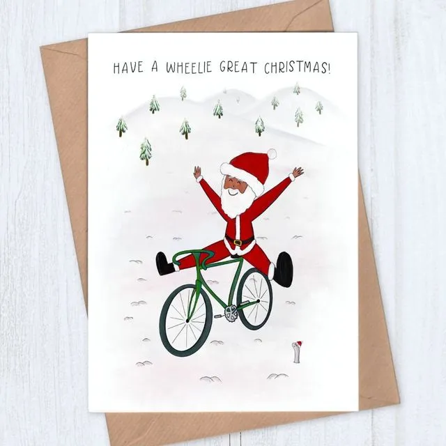 Christmas Cycling Card