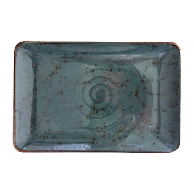 Handmade Porcelain Serving Plate & Platter - Cool Gray Pebble Series, 30 cm