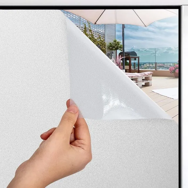 Zulay Home Window Privacy Film - Non Adhesive Film