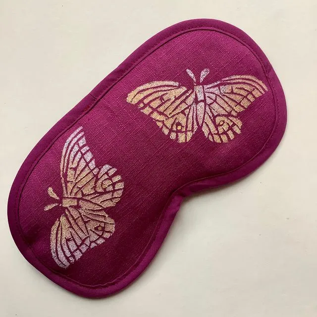 Lavender Infused Eye Mask with Butterfly motif