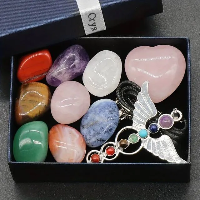 20 Gemstones Chakra Stone Healing Balancing Kit for Collectors, Crystal & Reiki Healers and Yoga Practioner
