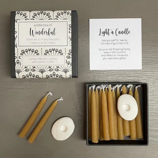 A little box of Wonderful candles (wrap)