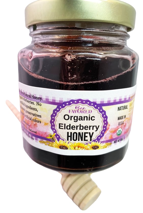 Elderberry Pomegranate Honey
