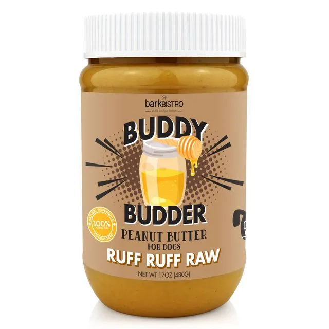 Dog Peanut Butter, Ruff Ruff Raw BUDDY BUDDER, 100% all natural dog peanut butter