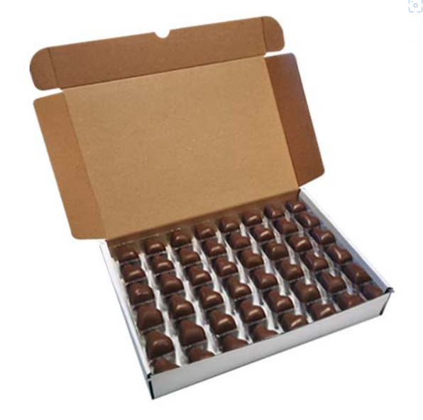 Milk Chocolate Hearts. 96 Chocolates per box.
