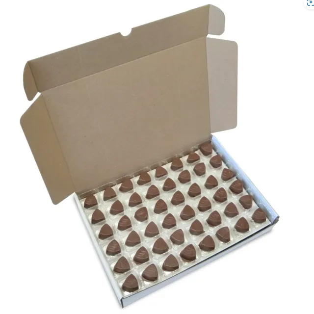 Melting Milk Chocolate Orange Triangle. 96 Chocolates per box.