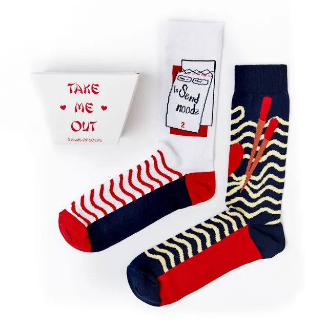 Unisex Noodles Socks Gift Set