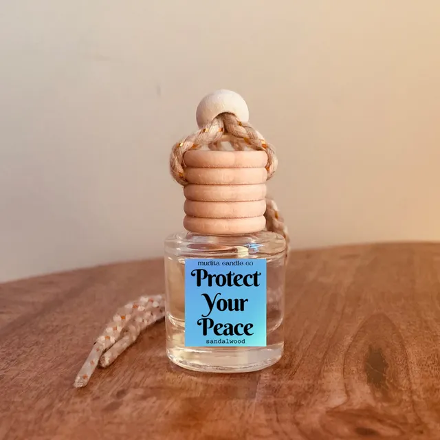 Car Hanging Oil Diffuser: Sandalwood (Protect Your Peace)