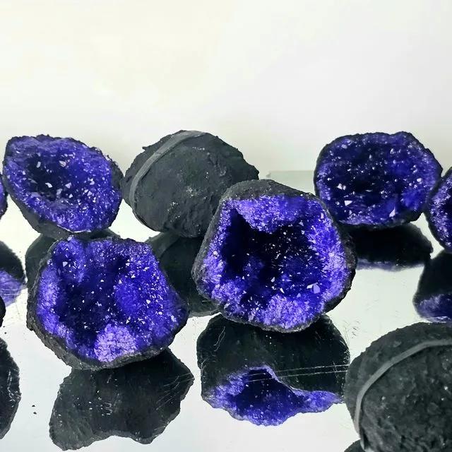 Dyed Quartz Crystal Geodes
