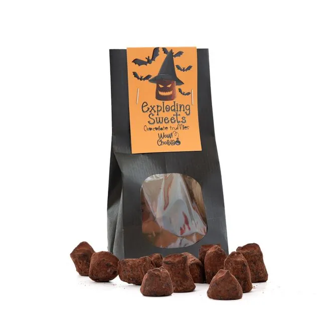 Exploding Sweets - 130g - Halloween Retail packaging - Chocolate Truffle
