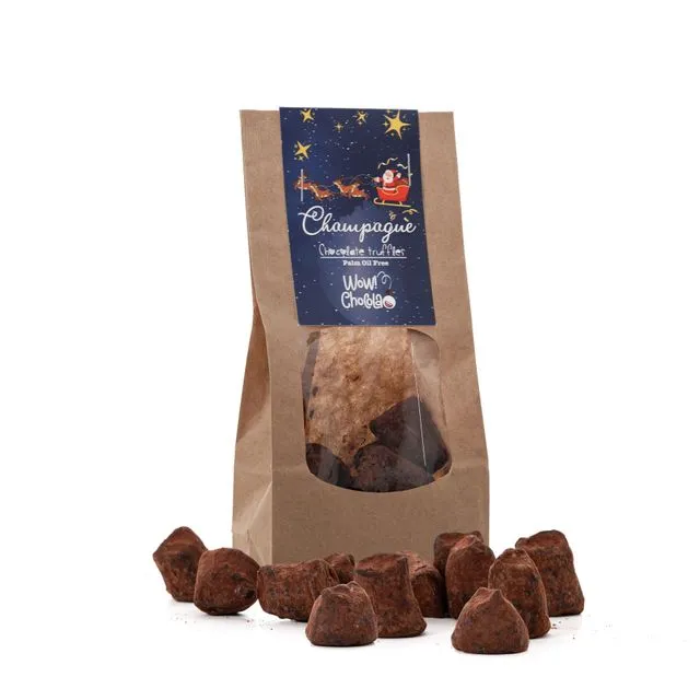 Champagne - 130g Christmas Retail packaging - Chocolate Truf