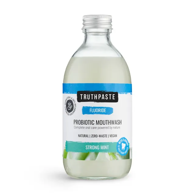 Truthpaste Strong Mint Probiotic Mouthwash (with fluoride) 300ml