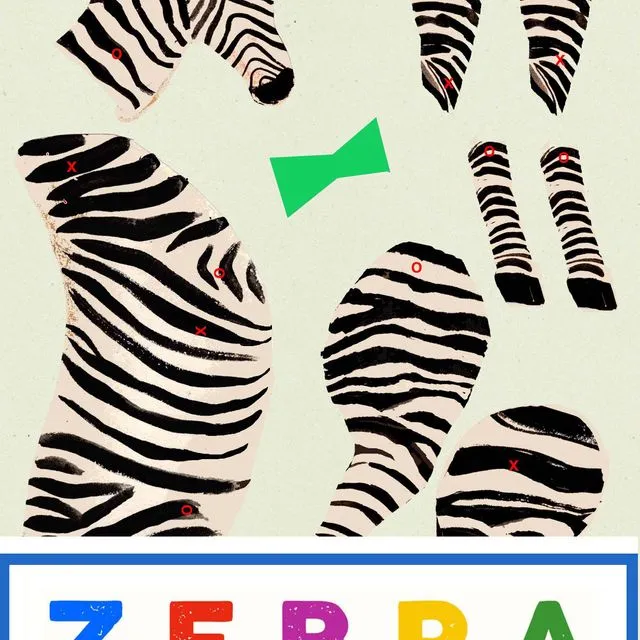 Cut and make Zebra puppet