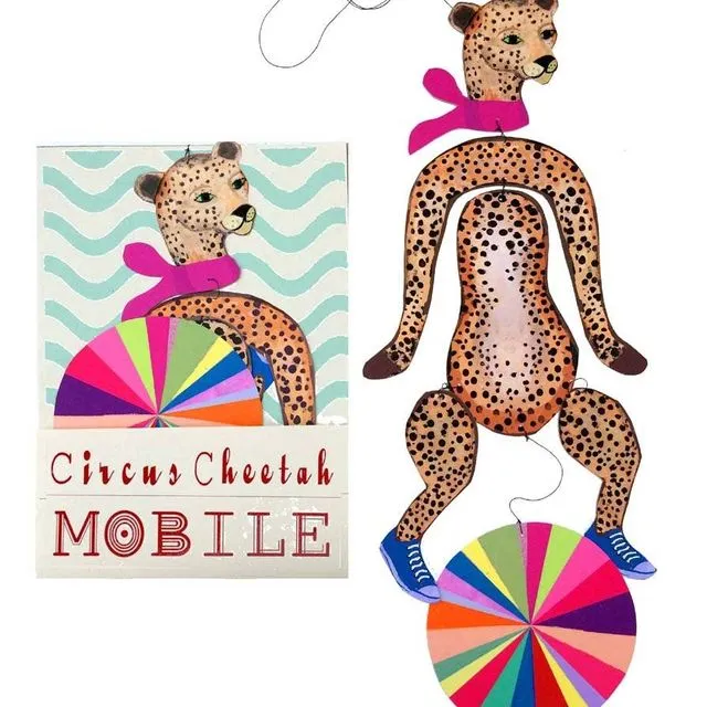 Nursery Circus Cheetah Kinetic Mobile