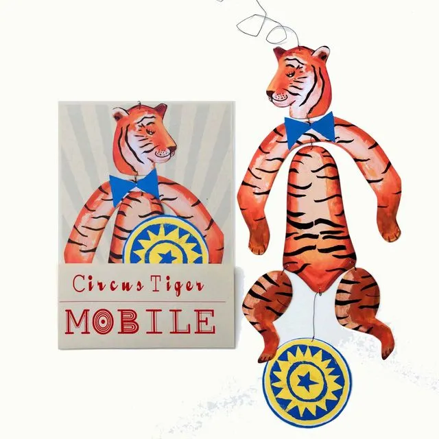 Nursery Circus Tiger Kinetic Mobile