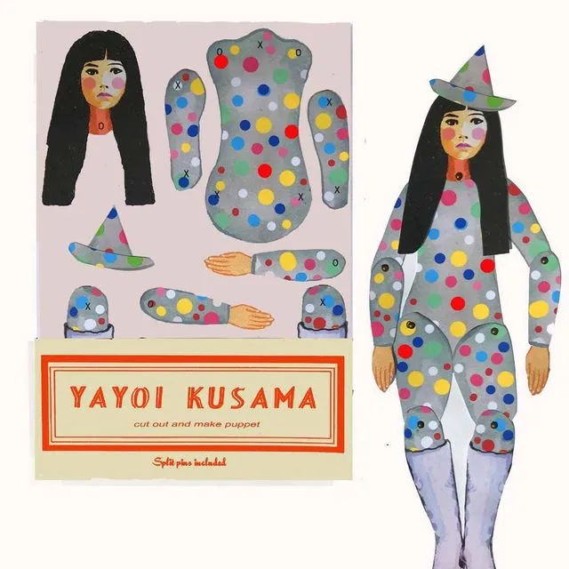 Yayoi Kusama Cut out Make Puppet