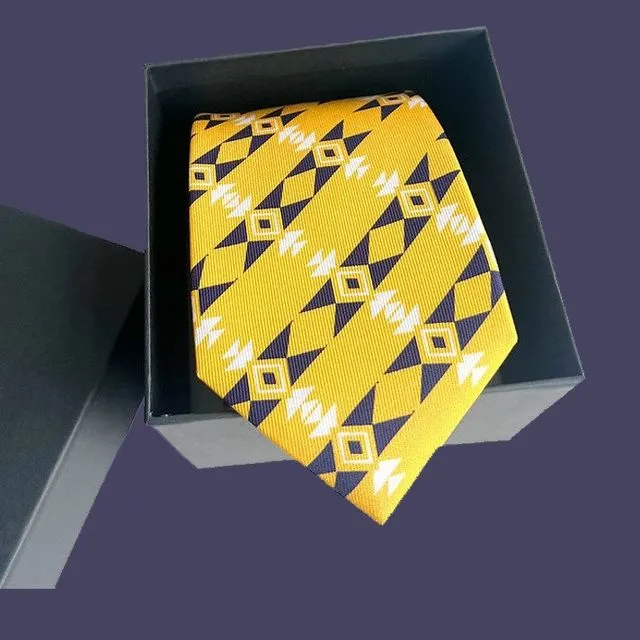 Luxury Handmade Silk Tie - Abstract Motif