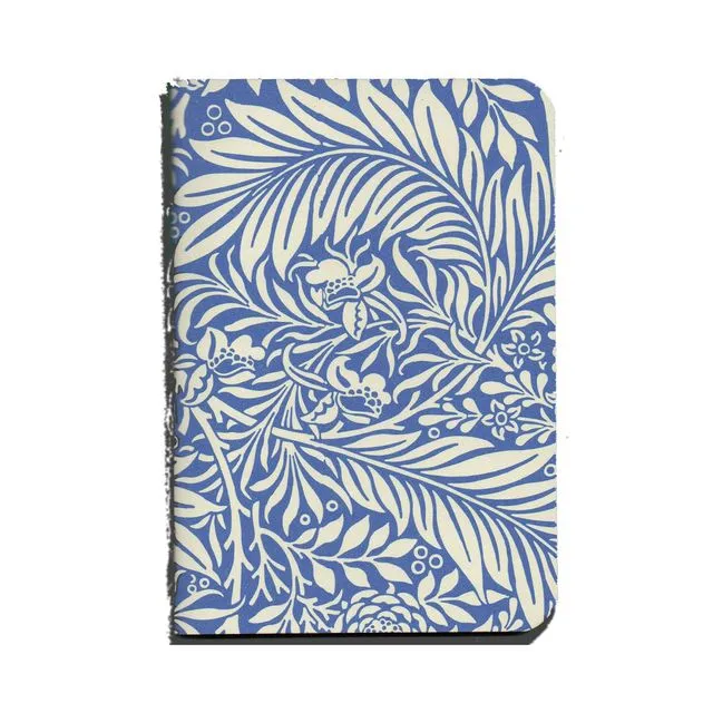 William Morris Larkspur Pattern Handcrafted Pocket Notebook