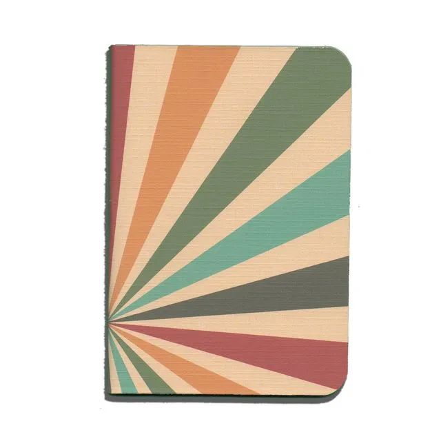 Retro Color Sunburst Pocket Notebook