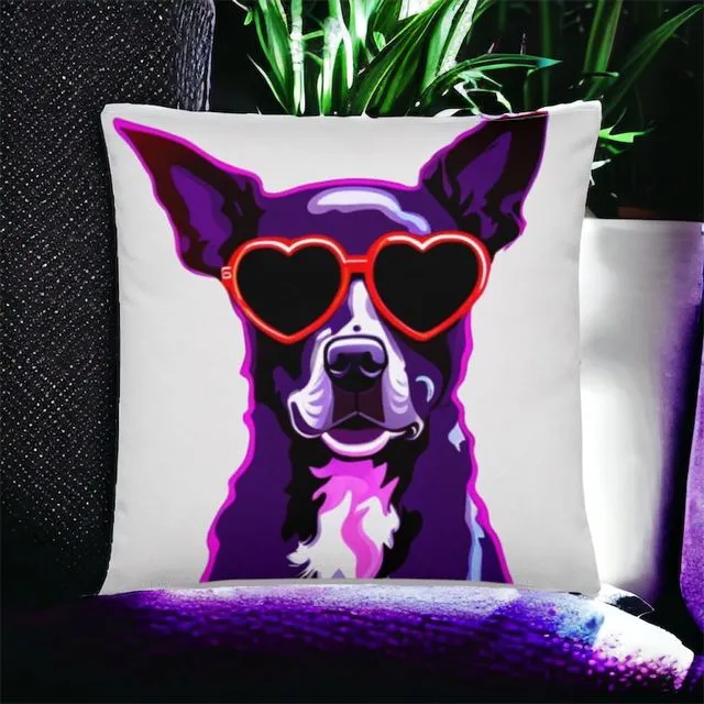 Neon Dog Cushion