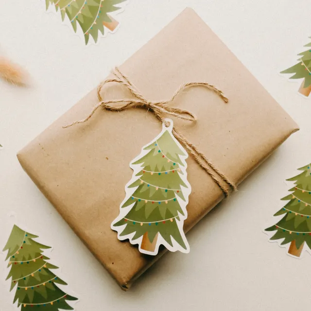 Gift Tag - Bundle - christmas tree 6x pine tree